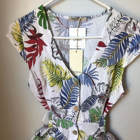 Pure Linen, NWT, Small, Hawaiian Dress - Picture 2 of 11